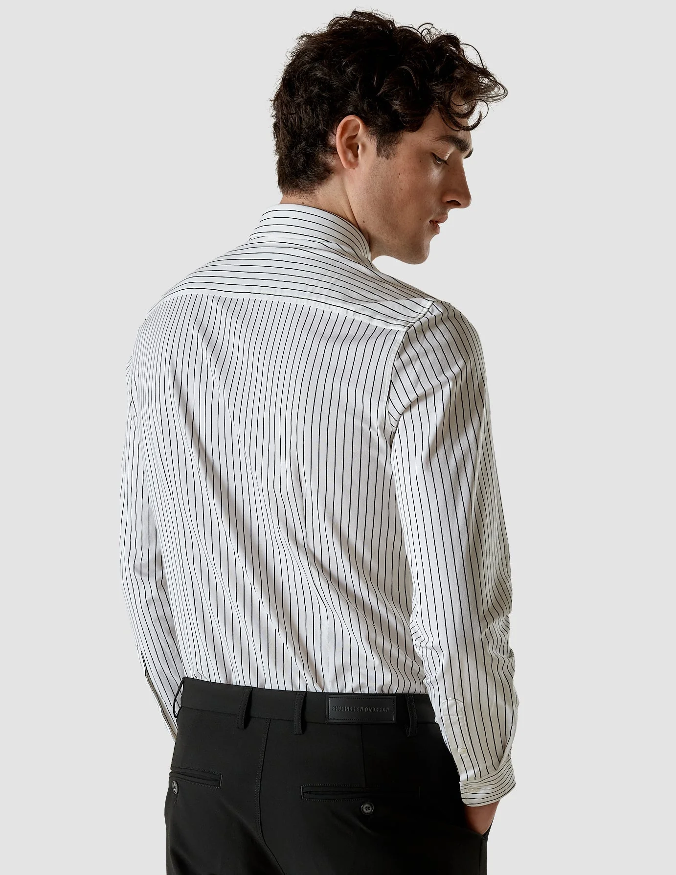 Classic Shirt Black Stripes Regular - Image 11