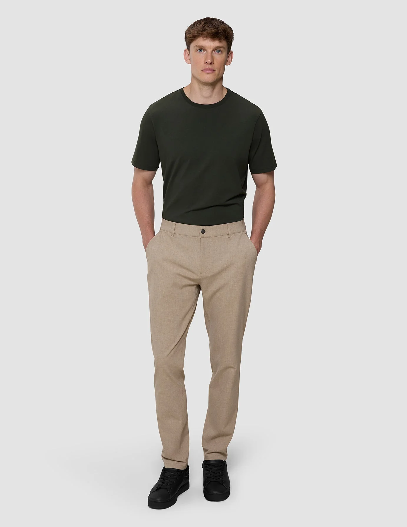 Essential Pants Slim Sand Grain - Image 2