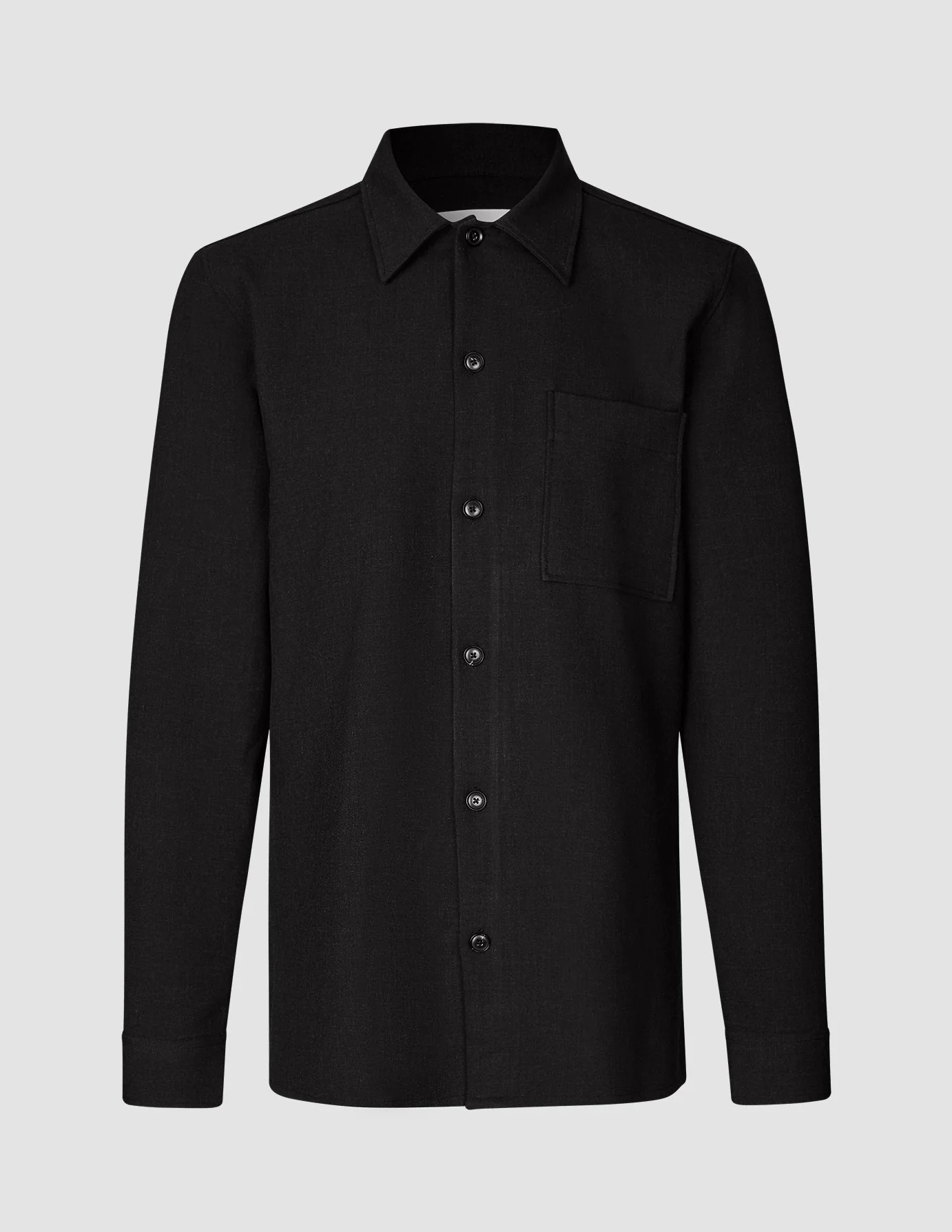 Heavy Edition Transitional Overshirt Black Melange - Image 3