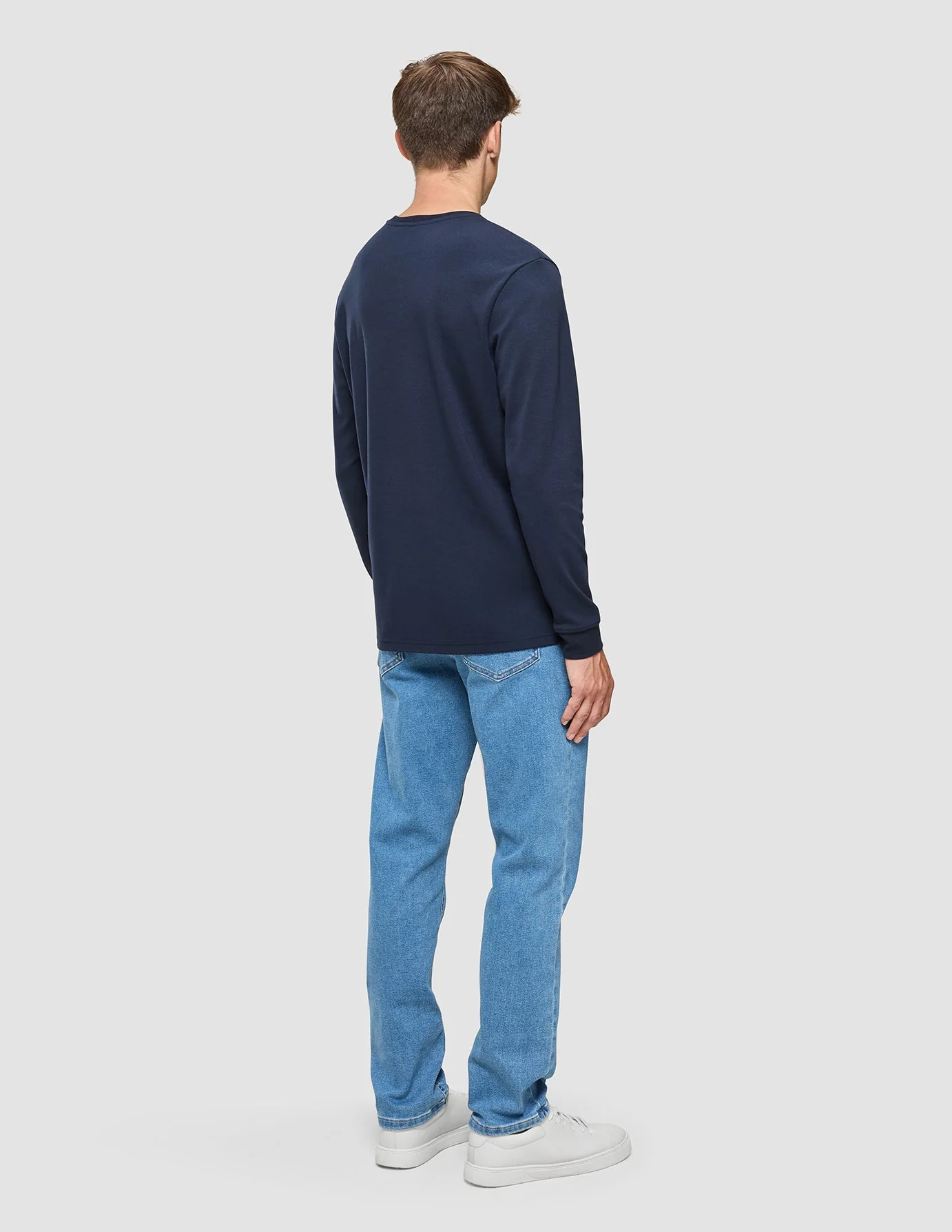 Lightweight Crewneck Dark Navy - Image 5
