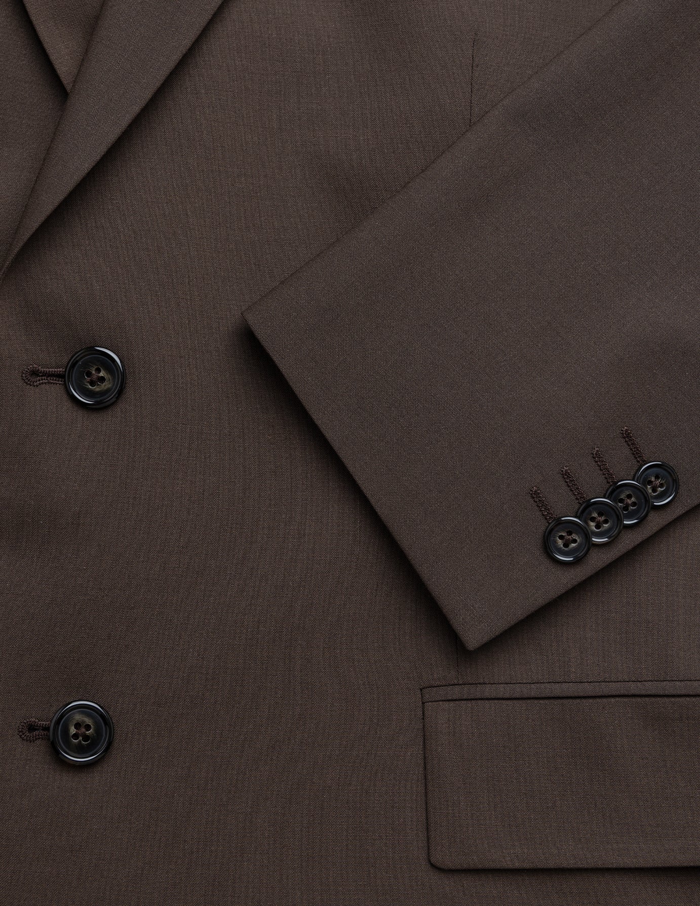 Tech Wool Blazer Dark Cocoa Brown Regular - Image 6
