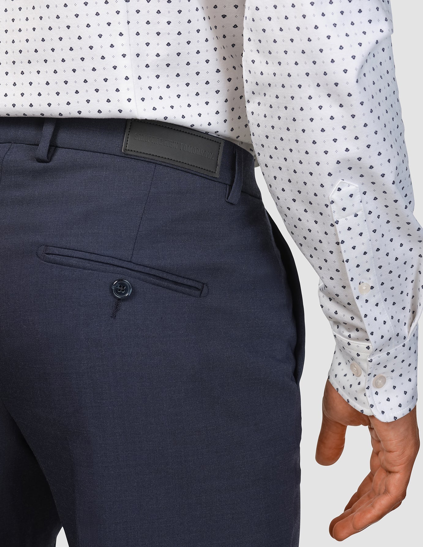 Tech Wool Suit Navy - Image 8