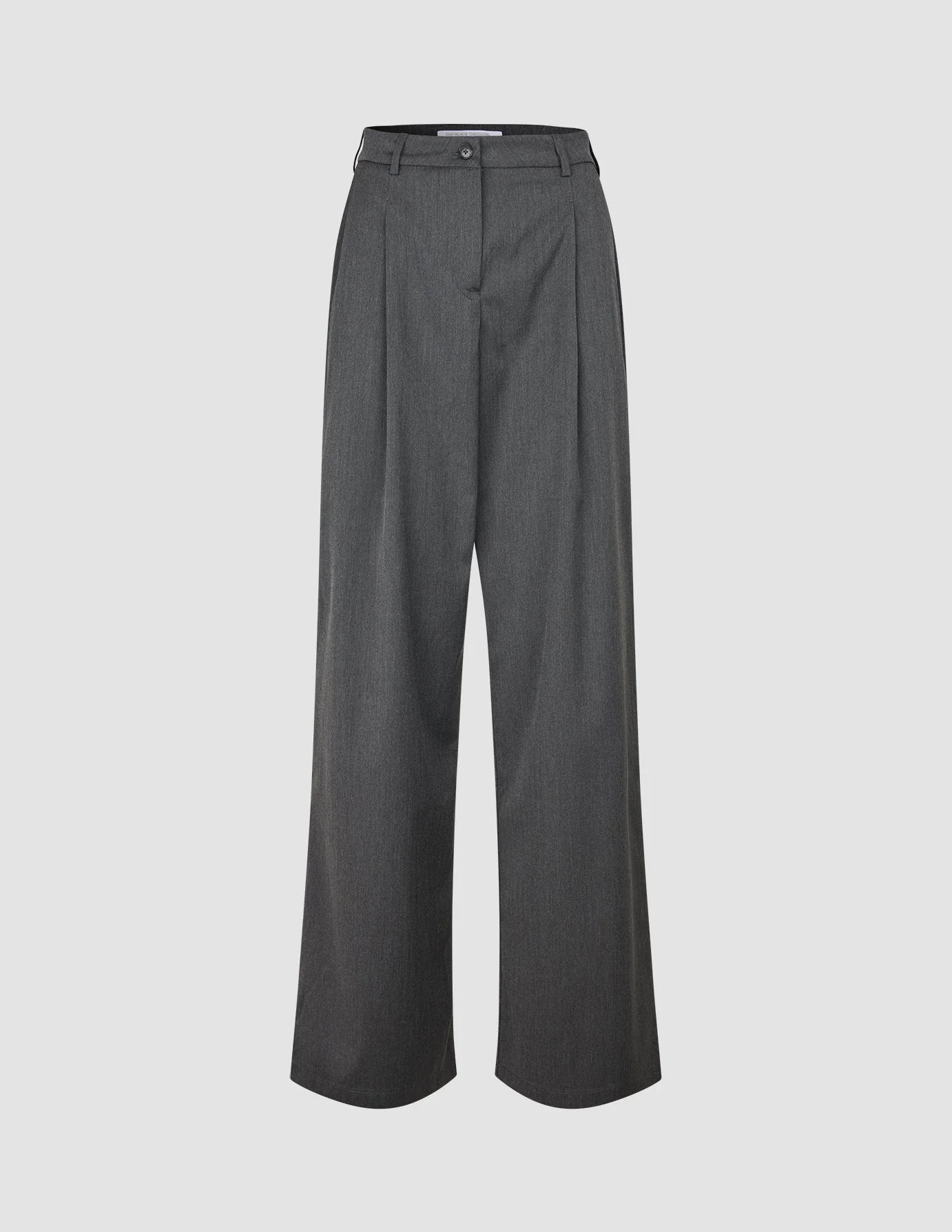 Women's Skye Pants Wide Charcoal Melange - Image 3